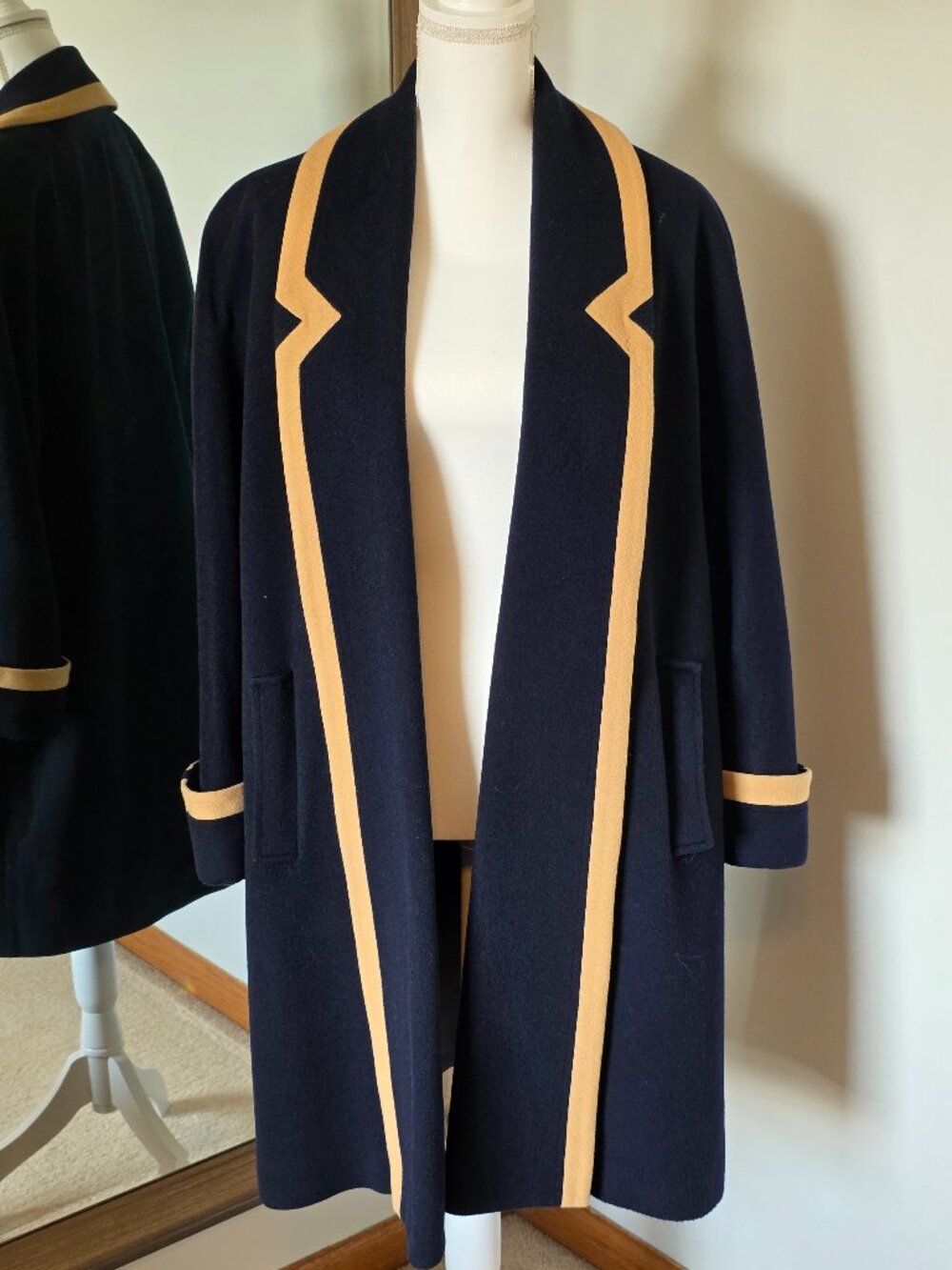 Mansfield Open-Front Wool Cashmere Jacket Vintage